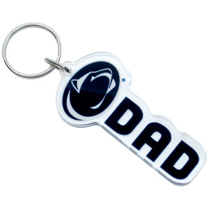 acrylic keychain with Penn State Athletic Logo and Dad
